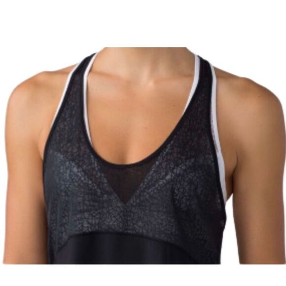 LULULEMON | Twist & Train Tank Top Black Lace Women’s Size Medium 8-10 - Picture 2 of 13